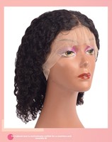 Extensiones de Cabello Indio Virgen HD 13x4 Sin Pegamento, Corto Ondulado en Capas, Corte Recto a los Hombros, Densidad 200%, Tejido a Mano