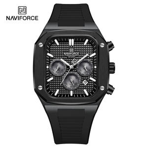 Reloj Deportivo Personalizado NAVIFORCE 8037 Negro, Resistente al Agua 3 Bar, Cronógrafo para <span class=keywords><strong>Hombre</strong></span>, Diseño Original, Fabricación en China - Product Image 1