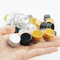 Tapas de Rosca Antiderrames de Aluminio Plateado, Dorado y Negro 18/410, 20/410, 24/410, 28/410 para Botellas de Cosméticos