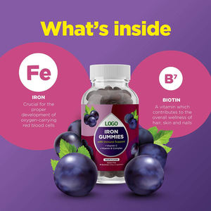 อาหารเสริมกรดฟลูออรีนสำหรับ2024บลูเบอร์รี่กัมมี่ฟรีจีโม - Product Image 2