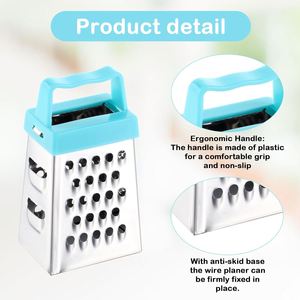 Mini Bamboo Stainless Steel Manual Cheese Grater Eco-Friendly Fruit/Vegetable Ginger Chopper Garlic Chocolate Slicer Kitchen - Product Image 4