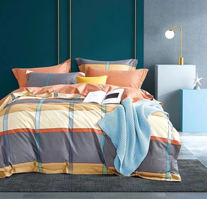 デジタルプリント綿100% 300スレッドカウント羽毛布団カバーラグジュアリーデザイン掛け布団セット寝具セット - Product Image 6