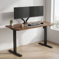 Moderner Ergonomischer Elektrischer Stehschreibtisch mit Automatischer Höhenverstellung Edelstahlrahmen