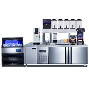 Nuevo refrigerador de tienda de té de la leche de acero inoxidable, equipo de barra de té de burbujas para mostrador de barra de jugos para tiendas y tiendas - Product Image 1