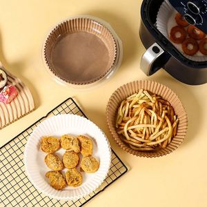 25 Moules jetables en papier pour friteuse à air, résistants à la chaleur, pour gâteaux, muffins/cupcakes, outils de pâtisserie de cuisine - Product Image 3