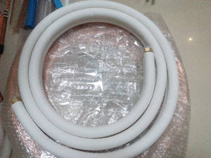 Juego de Tubos de Cobre Preaislados de 1/4\" y 3/8\" para Aire Acondicionado <span class=keywords><strong>Split</strong></span>, Tubería de Refrigeración R410A de 25 pies - Product Image 4