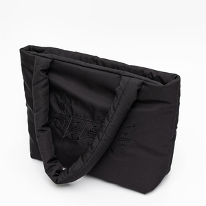 Custom Logo <b>Medium</b> Padded Puffy Shoulder Bag Lightweight Padding Puffer Tote Bag Fashion Women's <b>Handbag</b> - Product Image 1