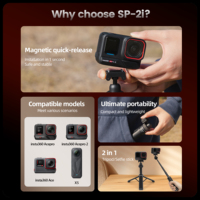Tongsis Tripod Mini SP-2i Kustom Pabrik, Tripod Selfie Portabel untuk Vlog dan Perjalanan, Cocok untuk Kamera Aksi