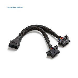 Nylon OBD2 16Pin Splitter Verlängerung kabel OBDII 1 Stecker auf 2 Buchse Verlängerung kabel Adapter - Product Image 3