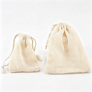 Unbleached Natural Soap Saver Bag Cotton Canvas Drawstring Pouch Bag Eco-Friendly Recyclable Gift Jewelry Packaging Storage - Product Image 3