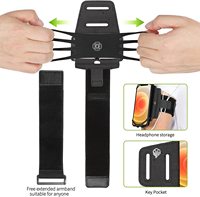 Échantillon Gratuit - Bracelet de Bras Universel Rotatif et Amovible en Néoprène pour Sport en Plein Air, Course à Pied, Étui de Téléphone Portable pour Tous les Smartphones