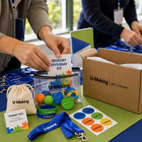 Kit Cadeau Personnalisé pour Événement de Sensibilisation à l'Autisme : Jouets Sensoriels, Bracelets, Cordons, Logo Personnalisé, OEM