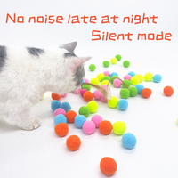 Jouets pour chats : Bâton interactif pour chat, anti-ennui, silencieux, avec balle en peluche rebondissante et pistolet lance-balle