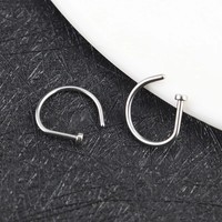 Femmes hommes faux Piercing nez anneau boucles d'oreilles mode punk Non Piercing nez Clip acier inoxydable perforé Septum bijoux de corps