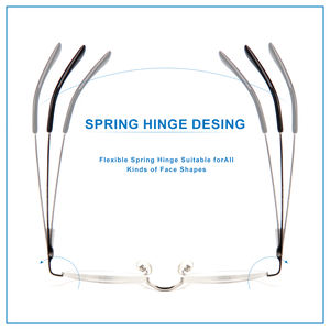 Wholesale Half Frame Anti Blue Light Trendy Red Designer Fashion Prescription <strong>Glasses</strong> Metal Custom <strong>Reading</strong> <strong>Glasses</strong> Women - Product Image 5