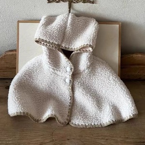 Versione coreana in autunno inverno mantello ragazzi ragazze pile per bambino antivento scialle caldo - Product Image 2