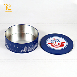 Fábrica Tinsmaker, Logotipo Personalizado OEM y ODM, Lata Redonda para <span class=keywords><strong>Galletas</strong></span>, Apta para Horno, de Grado Alimenticio, <span class=keywords><strong>Caja</strong></span> de Lata <span class=keywords><strong>Azul</strong></span> para <span class=keywords><strong>Galletas</strong></span> de Mantequilla - Product Image 4