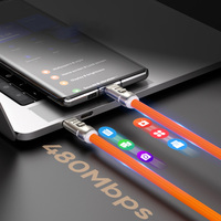 Kabel Data USB C ke Type-C 240W dengan Tali Gantungan, Pengisian Cepat 48V5A untuk MacBook, iPad, Samsung, iPhone 17, 16, 15 Pro Max, Xiaomi