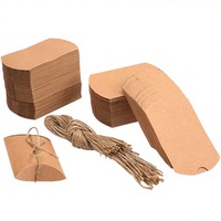Boîte à dragées en papier kraft pour cadeaux, mariage, fête, anniversaire