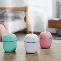 Diffuseur d'Huiles Essentielles à Ultrasons Mini USB Portable avec Lampe de Nuit LED pour Voiture et Maison, Purificateur d'Air Aromathérapie