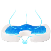 Coussin de siège de voiture en mousse à mémoire de forme ergonomique, coussin de siège en gel, portable, pour massage, usage domestique
