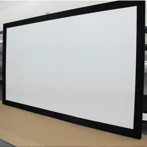 Fixed Frame 135 Inch Pvc Projection Screen Wall Mounted Aluminum Frame Picture Projector Screen