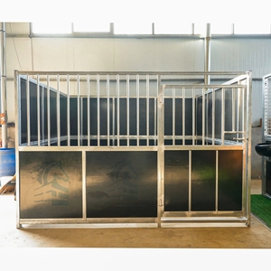 Verkaufen Sie 12ft Outdoor Movable Pre fabrica ted Galvani zed Horse Stable Custom ized Luxuriöse Classic Horse Stable Haustür - Product Image 4