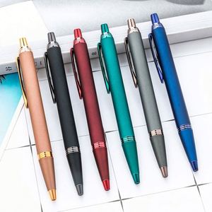 New 1.0Mm Custom Logo Hotel Corporate Promotional Gift Multi-Color Retractable Metal Ballpoint <b>Pens</b> Wholesale - Product Image 1