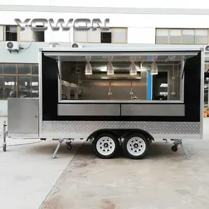 Yowon Concession Food Trailer Australian Standard Catering Food Truck Mobile Ice Cream Cart Hot Dog Cart For Sale