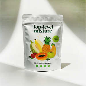 Embalaje de frutas secas mixtas con estampado personalizado Ziplock Mylar, embalaje de plástico para alimentos, bolsa con cremallera para frutas liofilizadas - Product Image 1