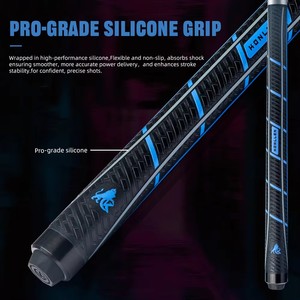 Queue de billard en fibre de carbone AK-KBR, 12,9 mm, 58 pouces, 2 parties, joint en acier inoxydable, vente en gros - Product Image 6