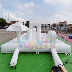 Toddler backyard summer party jumpers <b>inflatable</b> water splash pad obstacle pool bounce house slide - Product Image 5