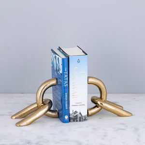 Serre-livres en aluminium de qualité supérieure pour la décoration de table Supports à livres de bureau en aluminium coulé - Product Image 1