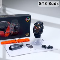 Jam Tangan Pintar HD 2-in-1 Buds TWS Lintas Batas Baru Android IOS Dapat Melakukan Panggilan Monitor Detak Jantung Saat Olahraga Layar IPS Persegi Silikon