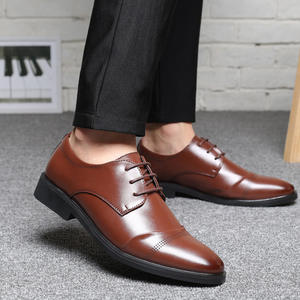 Zapatos de Vestir de Negocios para Hombre, Talla Grande, de Piel de Cocodrilo Genuina, con Cordones, Punta Puntiaguda, Casuales, Transpirables, Antideslizantes, Ligeros, para Primavera - Product Image 5