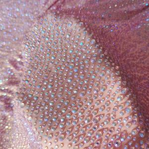 Tela Elástica en 4 Direcciones <span class=keywords><strong>con</strong></span> Cristales de Estrás, Color <span class=keywords><strong>Rosa</strong></span> Cristal AB, Tul Suave <span class=keywords><strong>con</strong></span> Cristales de Estrás Adhesivos, <span class=keywords><strong>Encaje</strong></span> <span class=keywords><strong>con</strong></span> Cuentas Brillantes, <span class=keywords><strong>Vestido</strong></span> de Fiesta - Product Image 2