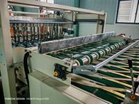 Automatische Wellpappe Produktions linie 2-lagige Kassette Single Facer Karton Schneide maschine