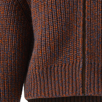 Cardigan court zippé en laine tricoté pour femme, style vintage décontracté, avec manches évasées épaisses, pour automne-hiver, personnalisable OEM/ODM