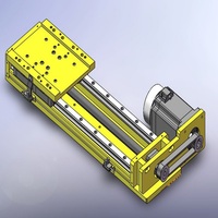 Module de guidage linéaire CNC haute précision à charge lourde avec vis à billes électrique et roulement, table de travail croisée XYZ en aluminium