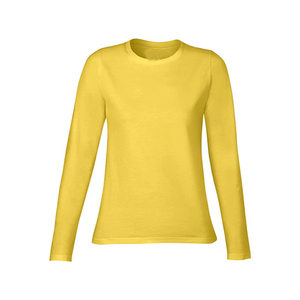 Camiseta de Manga Larga Estampada para Mujer, Ecológica, 100% Algodón, Diseño Moderno, Tela Suave, Casual, Tallas Grandes, Venta al Por Mayor - Product Image 1