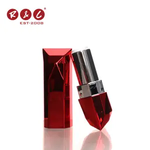 Empty Case Eco Friendly 10G Mini Unique Customisable Plastic Private Label Matte Liquid Lipstick Red Bling Gloss Lipstick Tube