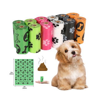 Sacs écologiques <span class=keywords><strong>Pla</strong></span> 100% pour petit chiot, biodégradables, outils d'extérieur pour animaux domestiques, toilette des chats, nettoyage des ordures, pochette de rangement pour chiens - Product Image 1