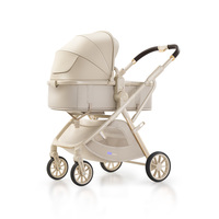 Poussette bébé Weilebao nouvelle génération, pliable, multifonctionnelle, en alliage d'aluminium, 3 en 1, avec siège auto