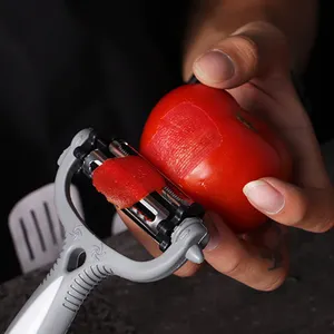 Hot bán đa chức năng công cụ nhà bếp thép không gỉ trái cây và khoai tây julienne Rau gọt Peeler cho chanh cắt