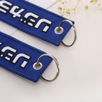 Porte-clés en métal en acier inoxydable et polyester personnalisé avec impression par transfert thermique, idéal pour cadeaux, souvenirs et usage quotidien (vente en gros)
