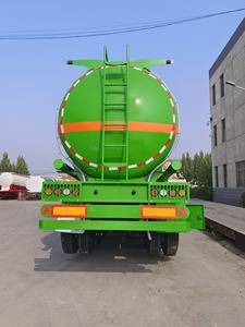 Semi-remorque citerne droite de 20 000 litres pour produits corrosifs, 20 m³ pour eau et huile, en acier inoxydable avec châssis neuf - Product Image 2