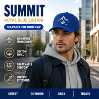 Casquettes de baseball brodées avec logo personnalisé, 6 panneaux, en sergé de coton, style Dad Hat, ajustables, à profil bas