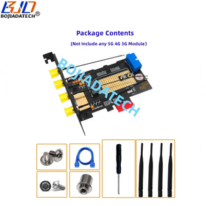 Adattatore Wireless PCI Express 1X PCI-E X1 a NGFF M.2 B-key con Supporto per 2 Schede NANO <span class=keywords><strong>SIM</strong></span> e 4 Antenne per Modem Modulo WWAN 5G 4G Lte - Product Image 6