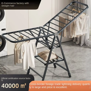 Nouveau design Séchoir à linge pliable en métal sur pied <span class=keywords><strong>pour</strong></span> la maison, chambre et balcon, en acier au carbone - Product Image 4