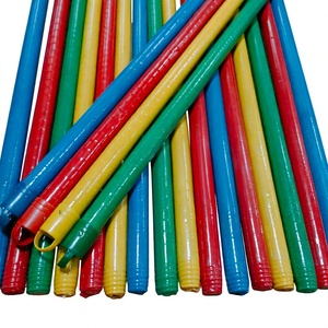 Escoba de madera recubierta de PVC de Vietnam con cabezal de plástico y recogedor 2 en 1, portátil, ecológica, impermeable, duradera y ligera para el hogar - Product Image 1